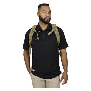 Mission Made Mens Tactical Black Polo Shirt - 3XL New With Tags